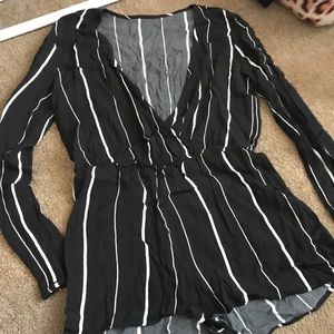 Striped romper